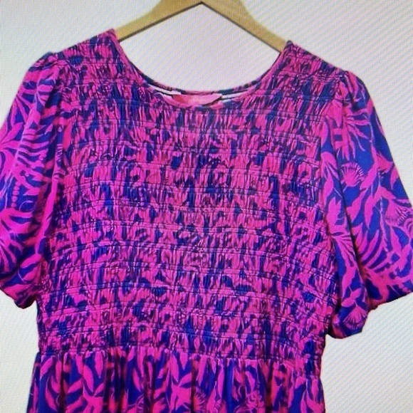 Vibrant Purple Floral Dress by Lilly Pulitzer Size M NWT - Picture 3 of 4